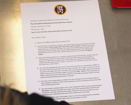 Creative teambuilding čokoládovna Mana